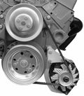 Alan Grove Components 207L Alternator Bracket for Small Block Chevy, Short Water Pump, Driver Side, Low Mount, Steel, Natural Finish