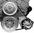 Alan Grove Components ALG209L Small Block Chevy Low Mount Alternator Bracket for GM CS130 Alternator, Driver Side, Steel, Natural Finish