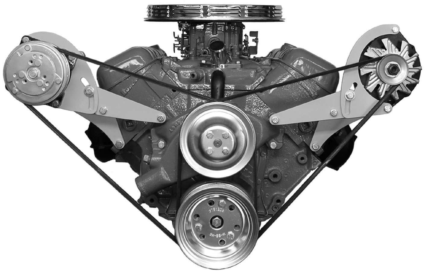 Alan Grove Components Alternator Bracket for Big Block Chevy Low Mount Water Pump - Driver Side