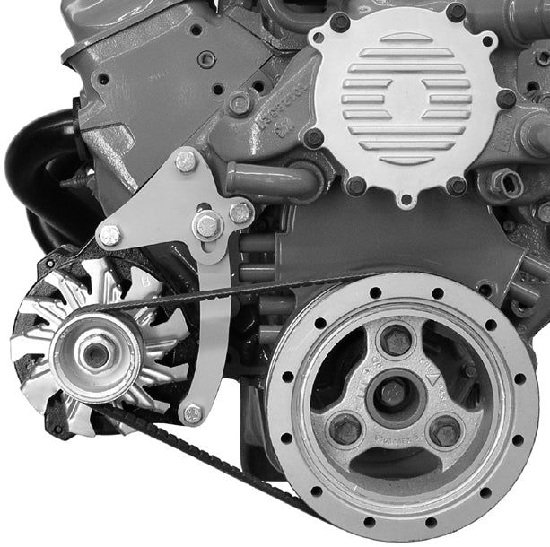 Alan Grove Components ALG227R Passenger Side Low Mount Alternator Bracket for GM CS130 and LT-Series Engines