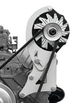 Alan Grove Components SBC Hi-Mount Alternator Bracket Driver Side for Small Block Chevy, Natural Steel
