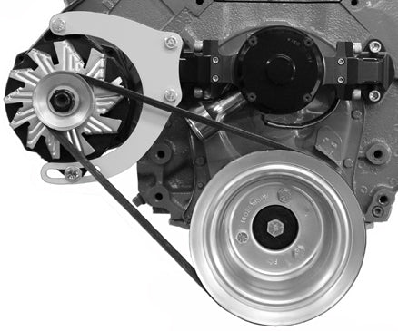 Alan Grove Components 236R Alternator Bracket for Big Block Chevy Passenger Side Mid Mount Water Pump