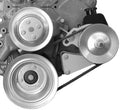 Alan Grove Components BBC Long Water Pump Power Steering Pump Bracket for Big Block Chevy, Driver Side, Steel, Natural Finish, Saginaw Pump, Block Mount