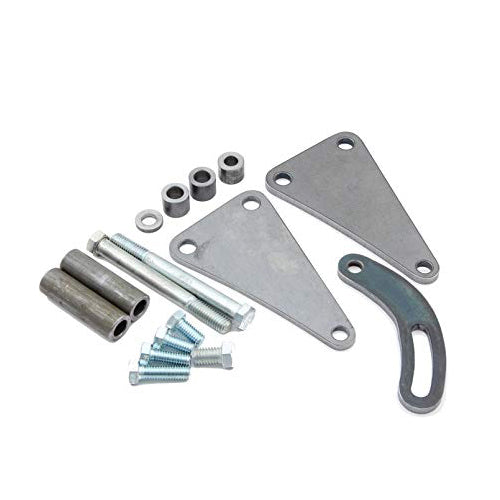 Alan Grove Components 418L Power Steering Pump Bracket for Big Block Chevy, Driver Side, Steel, Block Mount