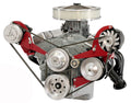 Alan Grove Components 600L Alternator and Power Steering Bracket for Small Block Chevy, Driver Side Mount, Steel, Natural Finish