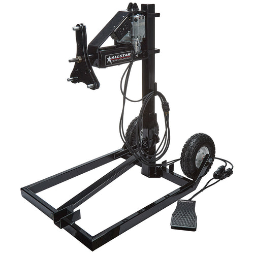 Allstar Performance ALL10565 Electric Tire Prep Stand with Cart, Foot Pedal, and Wheels