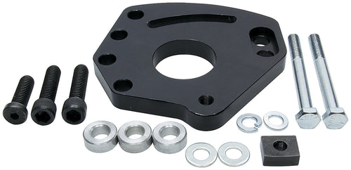 Allstar Performance ALL48500 Power Steering Pump Bracket Kit for Small Block Chevy, Head Mount, Aluminum, Black Anodized, Driver Side