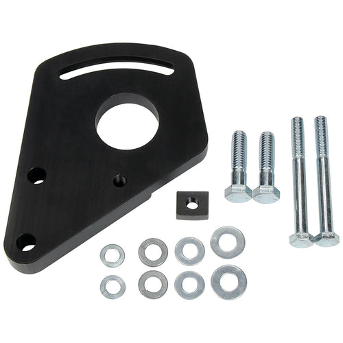 Allstar Performance ALL48502 Power Steering Pump Bracket Kit for Small Block Chevy, Driver Side, Aluminum, Black Anodized, Short Water Pump