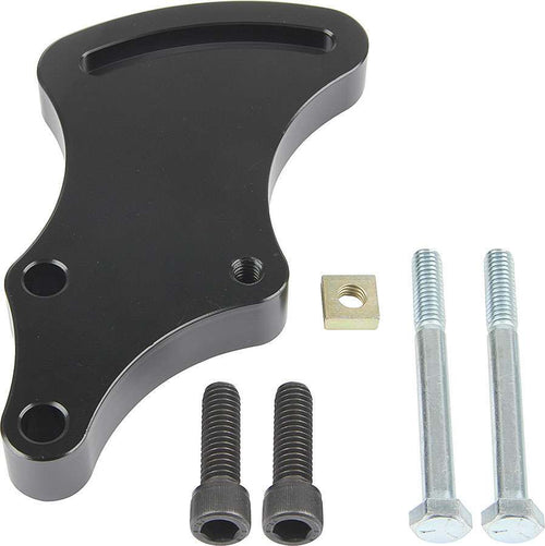 Allstar Performance ALL48503 Power Steering Pump Bracket Kit for Small Block Chevy, Driver Side, Block Mount, Aluminum, Black Anodized, Short Water Pump