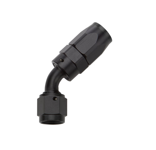 Allstar Performance ALL49332 Reusable Hose End Black 45 Degree Elbow -6 AN Aluminum Swivel Fitting