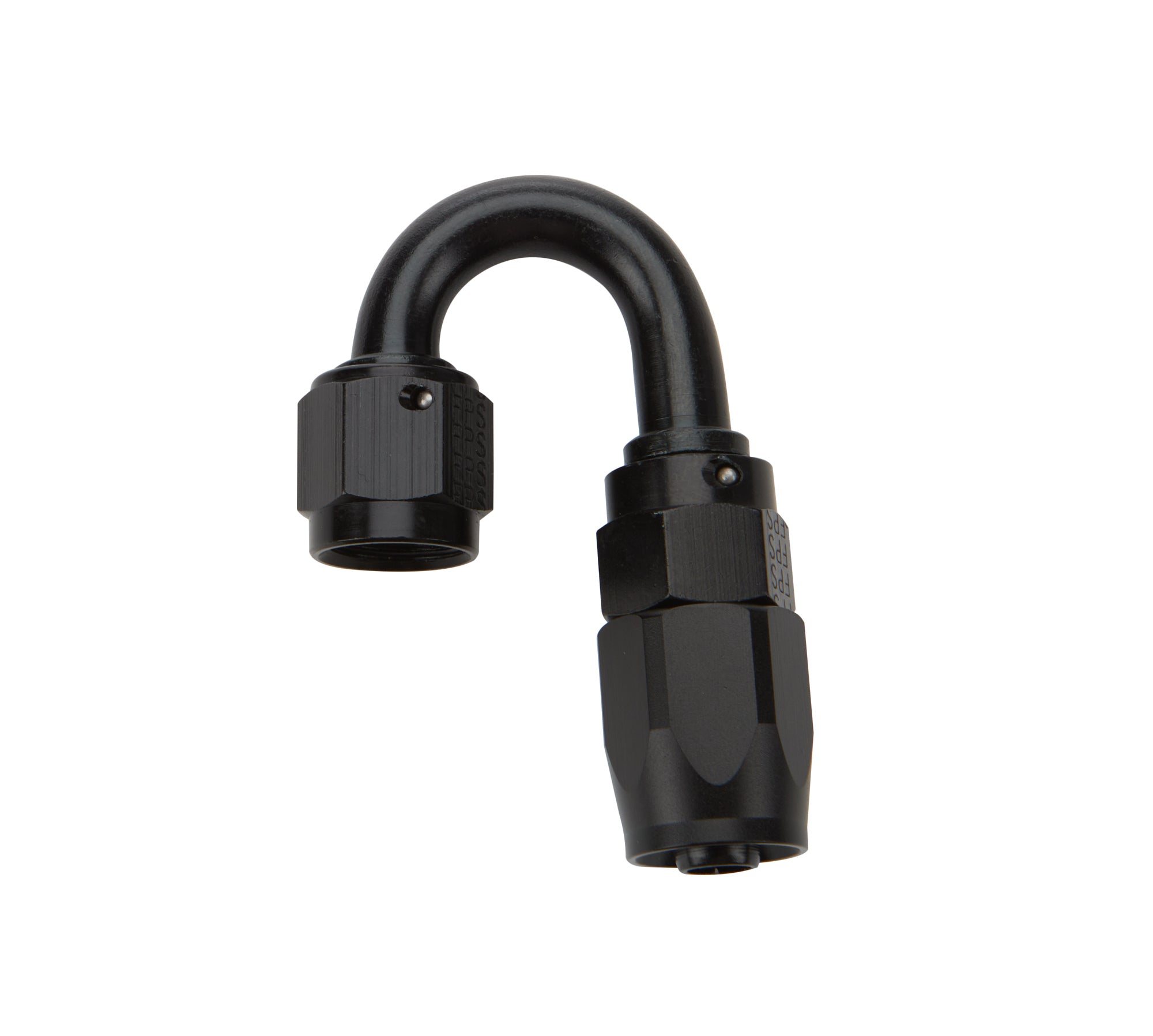 Allstar Performance ALL49382 Reusable Hose End Black 180 Degree Elbow -6 AN