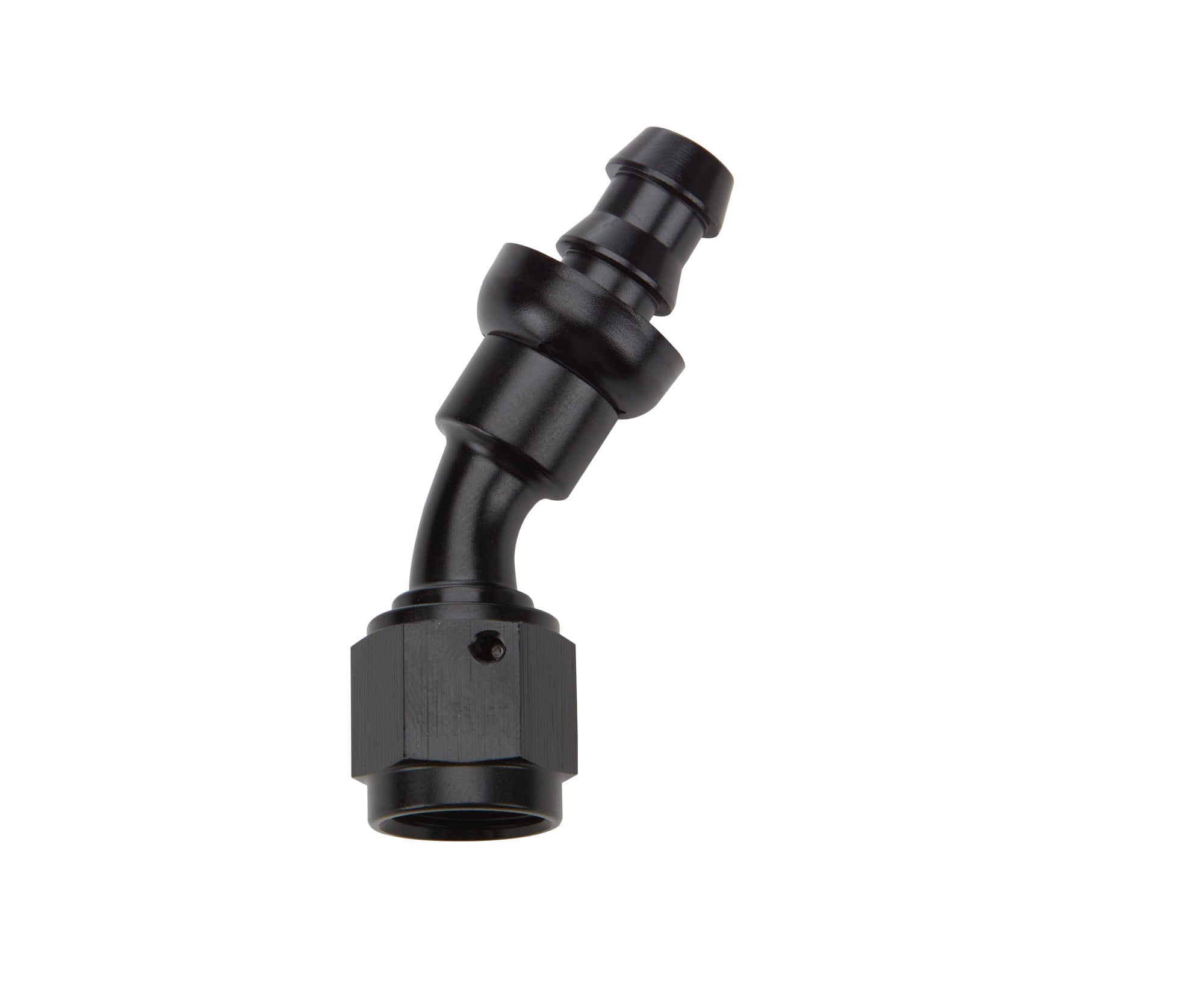 Allstar Performance ALL49422 Pushlock Hose End Black 30 Degree Elbow for -6 AN Hose Fittings