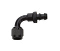 Allstar Performance ALL49452 Pushlock Hose End Black 90 Degree Elbow -6 AN