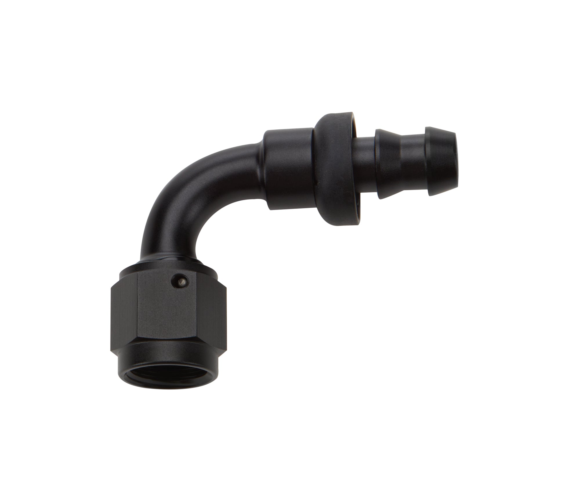 Allstar Performance ALL49452 Pushlock Hose End Black 90 Degree Elbow -6 AN