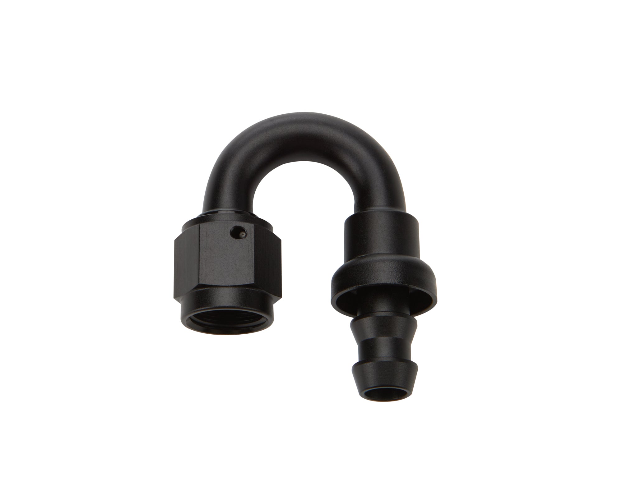 Allstar Performance ALL49482 Pushlock Hose End Black 180 Degree Elbow -6 AN