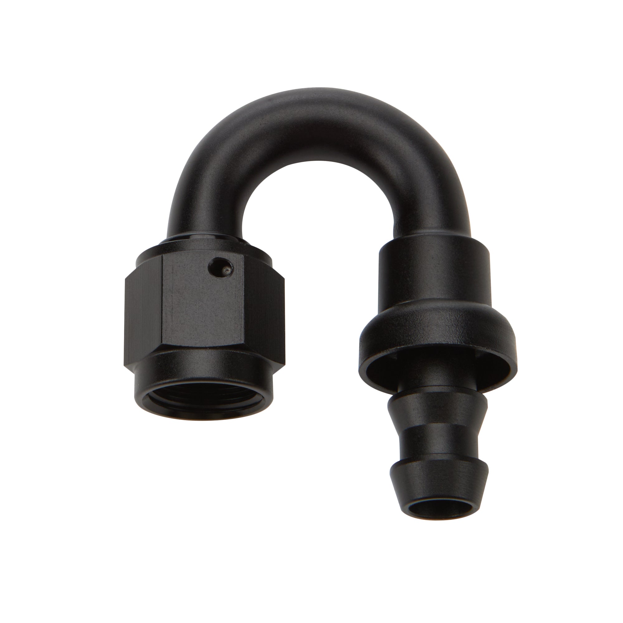 Allstar Performance ALL49485 Pushlock Hose End Black 180 Degree Elbow -12 AN