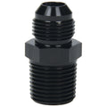Allstar Performance ALL49514 AN to NPT Straight Adapter 8 AN Male to 1/2 Inch NPT Male Aluminum Black Anodized