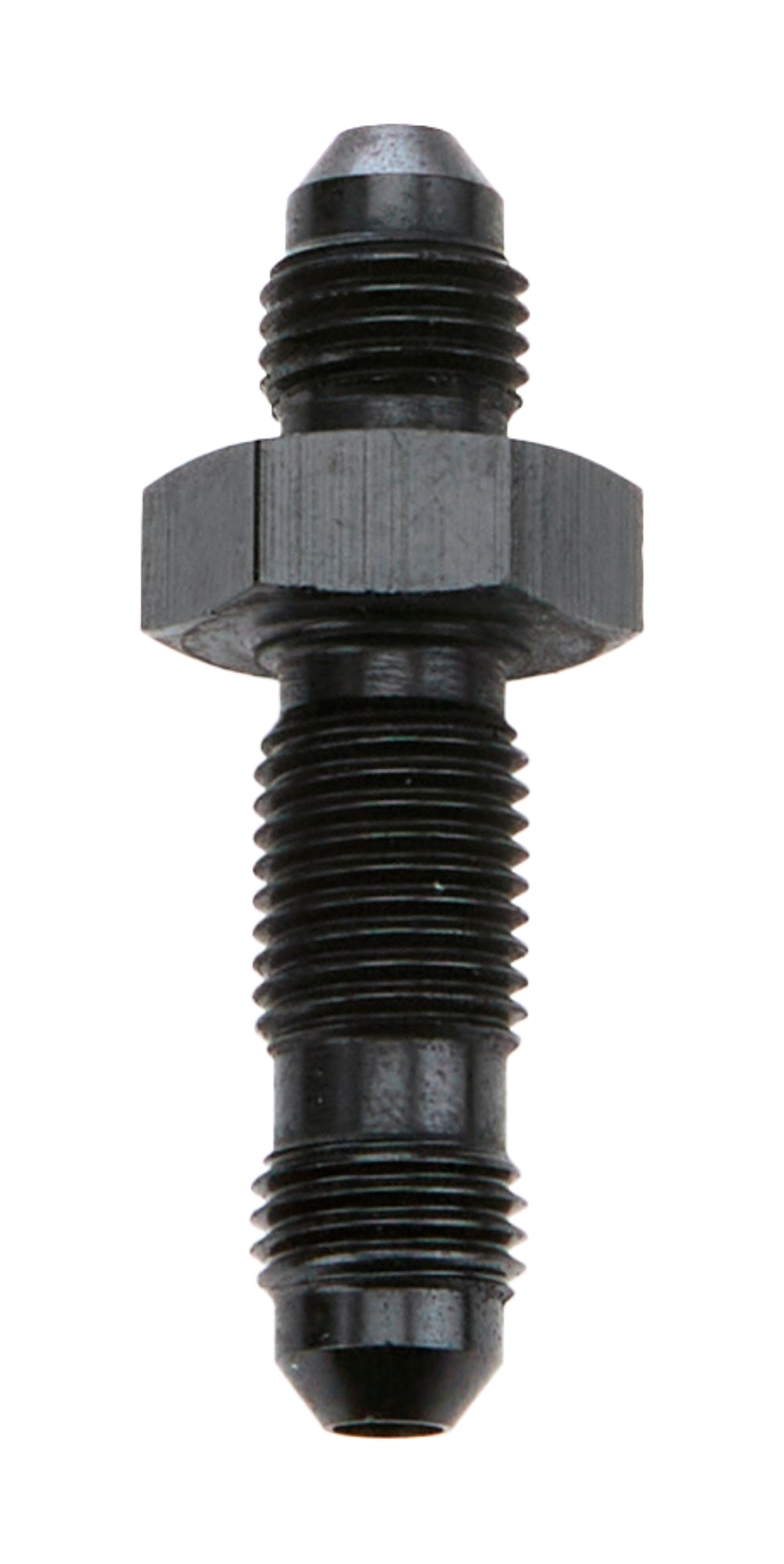 Allstar Performance ALL49611 Bulkhead AN Straight Fitting 4AN Male to 4AN Male Aluminum Black Anodized