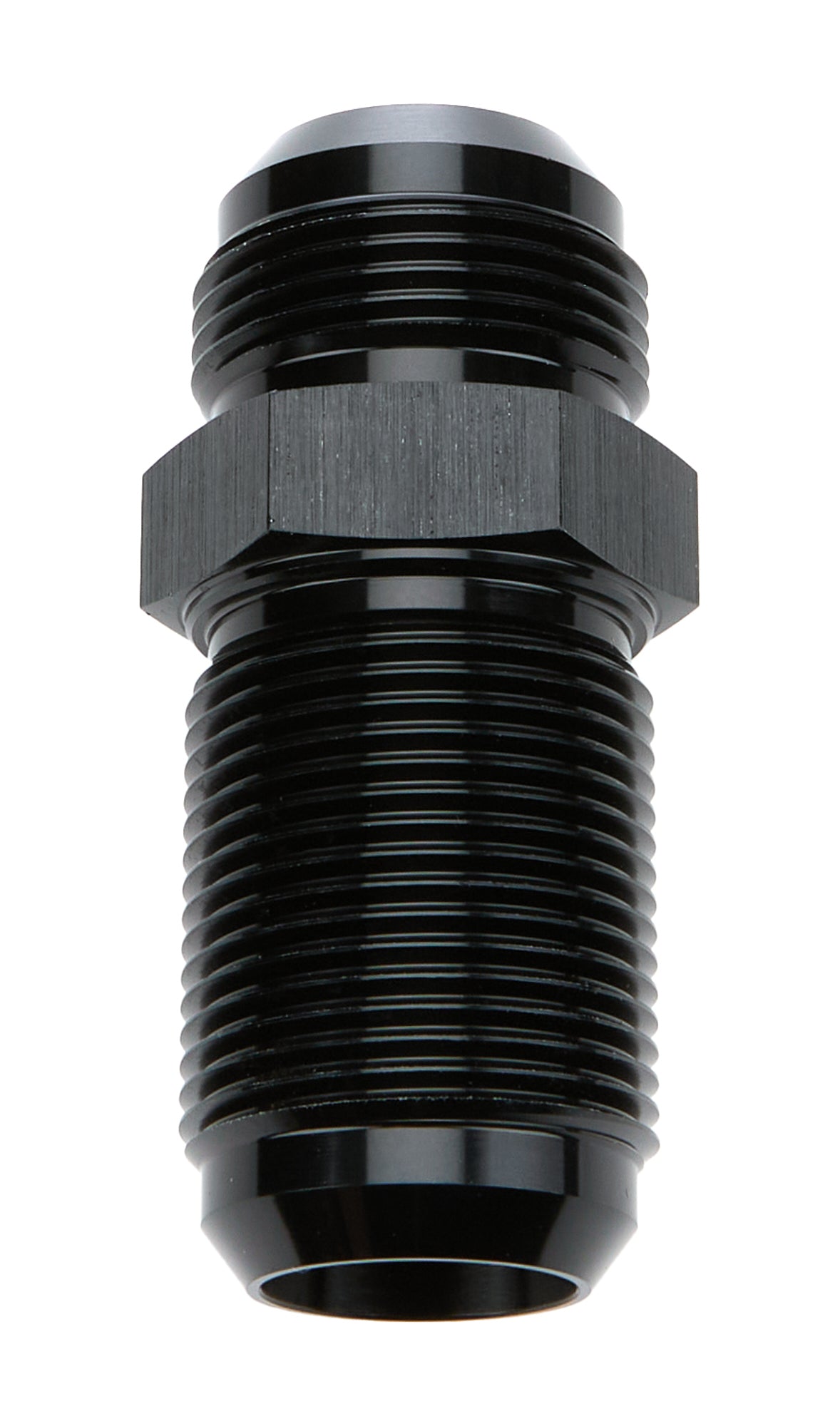 Allstar Performance ALL49616 Bulkhead AN Straight Fitting 16 Male to 16 Male Aluminum Black Anodized