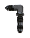 Allstar Performance ALL49620 Bulkhead AN 90 Degree Fitting -3 Male to Male Aluminum Black Anodized