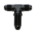Allstar Performance ALL49632 Bulkhead AN-6 Tee with Side Port in Aluminum Black Anodized