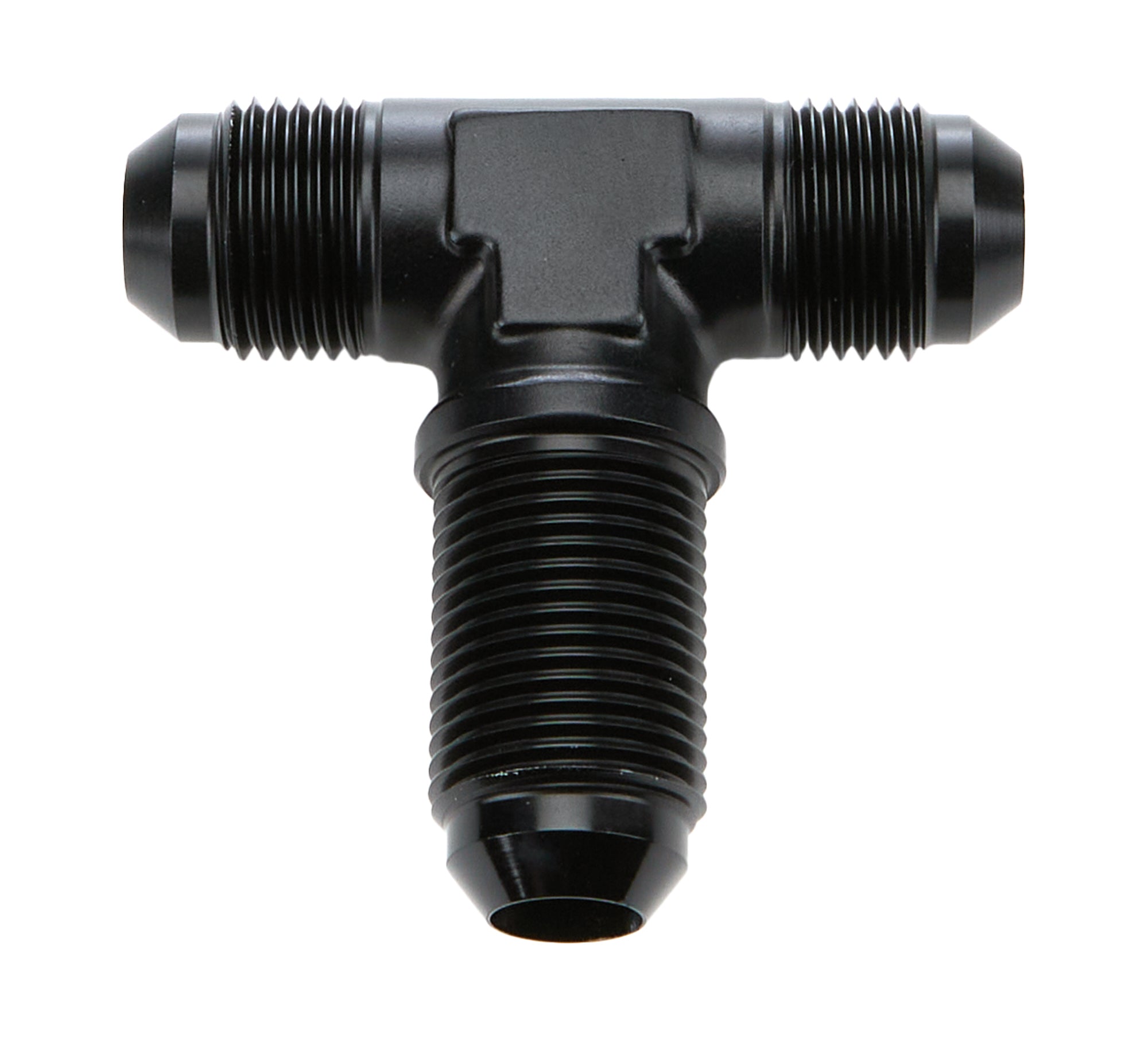 Allstar Performance ALL49633 Bulkhead AN -8 Tee On The Side Aluminum Black Anodized