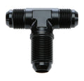 Allstar Performance ALL49634 Bulkhead AN-10 Tee with Side Port, Aluminum Black Anodized