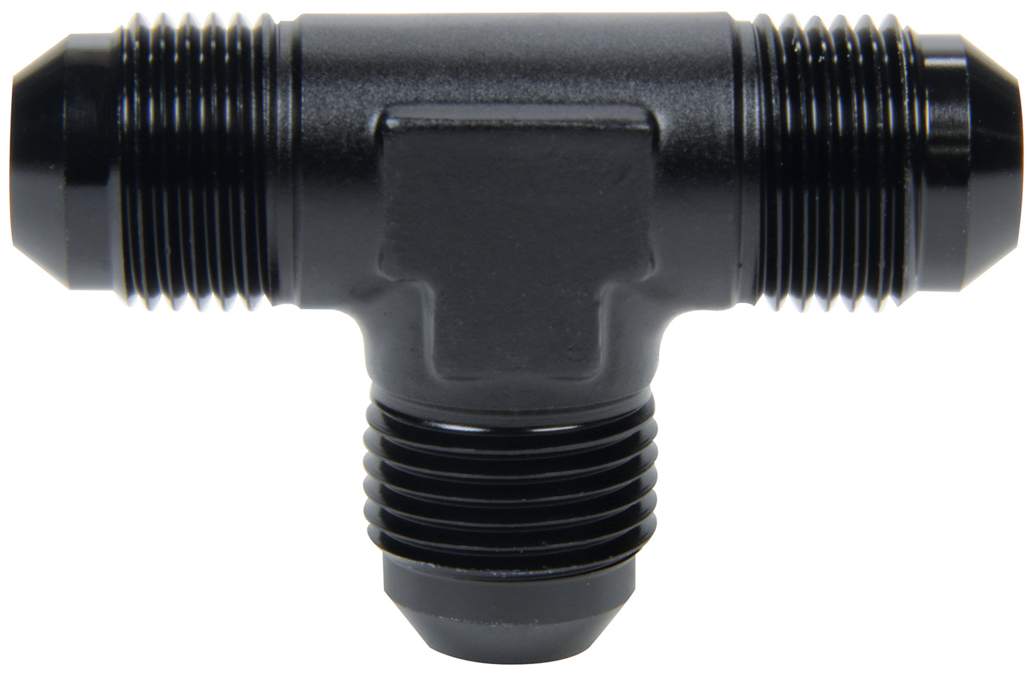 ALLSTAR Performance ALL49641 AN Tee - 4 AN Male Aluminum Black Anodized Fitting