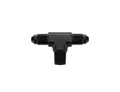 Allstar Performance ALL49660 AN Tee -3 with 1/8 NPT Branch Aluminum Black Anodized