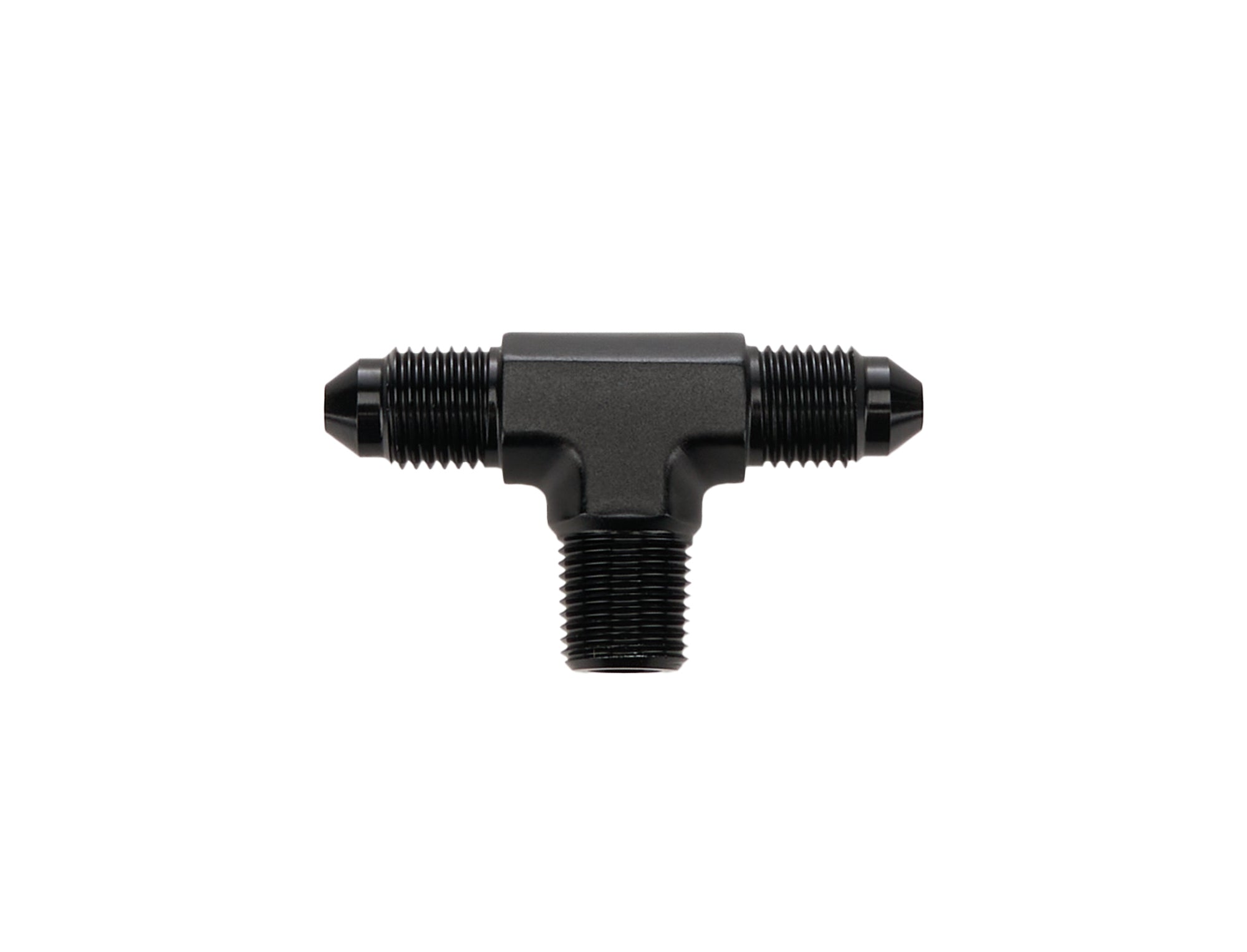 Allstar Performance ALL49660 AN Tee -3 with 1/8 NPT Branch Aluminum Black Anodized