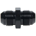 Allstar Performance ALL49713 Union AN Male Adapter 8AN to 8AN Aluminum Black Anodized