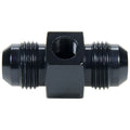 Allstar Performance ALL49760 Gauge Adapter -4 AN Male to -4 AN Male with 1/8 Inch NPT Port, Aluminum Black Anodized