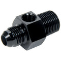 Allstar Performance ALL49763 Gauge Adapter 3/8 Inch NPT to -6 AN Male with 1/8 Inch NPT Gauge Port