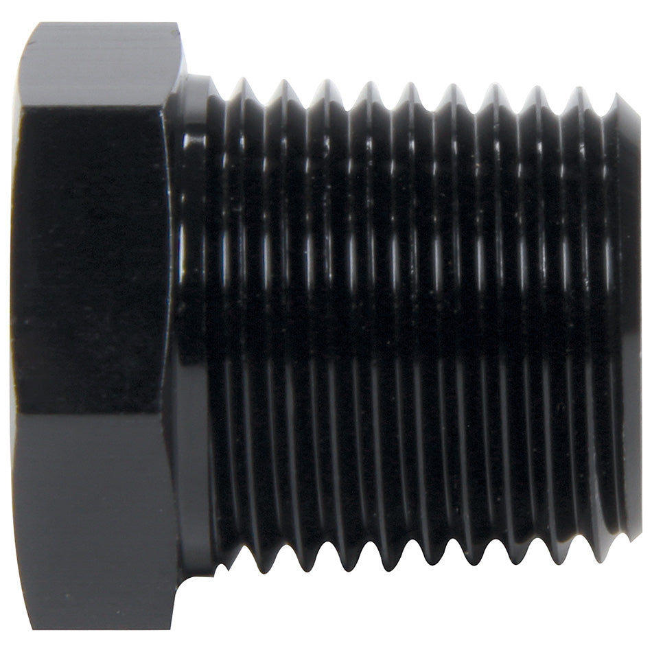 Allstar Performance ALL49821 Hex Plug NPT 3/8 Inch Aluminum Black Anodized