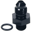 Allstar Performance ALL49830 AN Flare to ORB Adapter 3/8-24 to -4 Aluminum Black Anodized