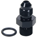 Allstar Performance ALL49831 AN Flare To ORB Adapter 7/16-20 (-4) to -4 Aluminum Black Anodized