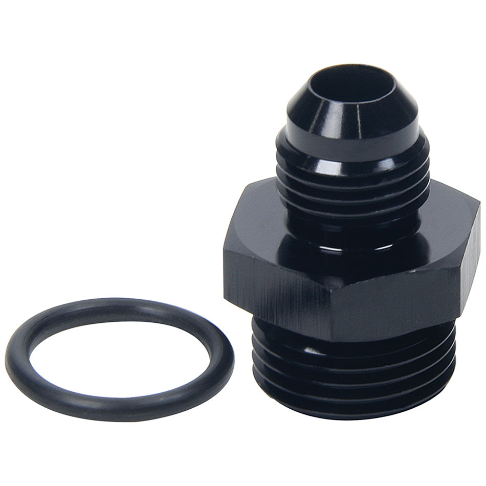 Allstar Performance ALL49832 AN Flare to ORB Adapter 9/16-18 (-6) to -4 Aluminum Black Anodized
