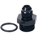 Allstar Performance ALL49837 AN Flare to ORB Adapter 3/4-16 (-8) to -6 Aluminum Black Anodized