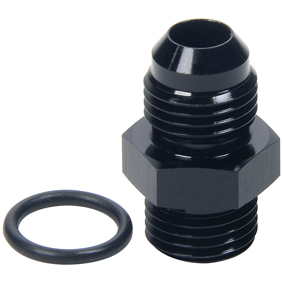 Allstar Performance ALL49842 AN Flare to ORB Adapter 3/4-16 (-8) to -8 Aluminum Black Anodized