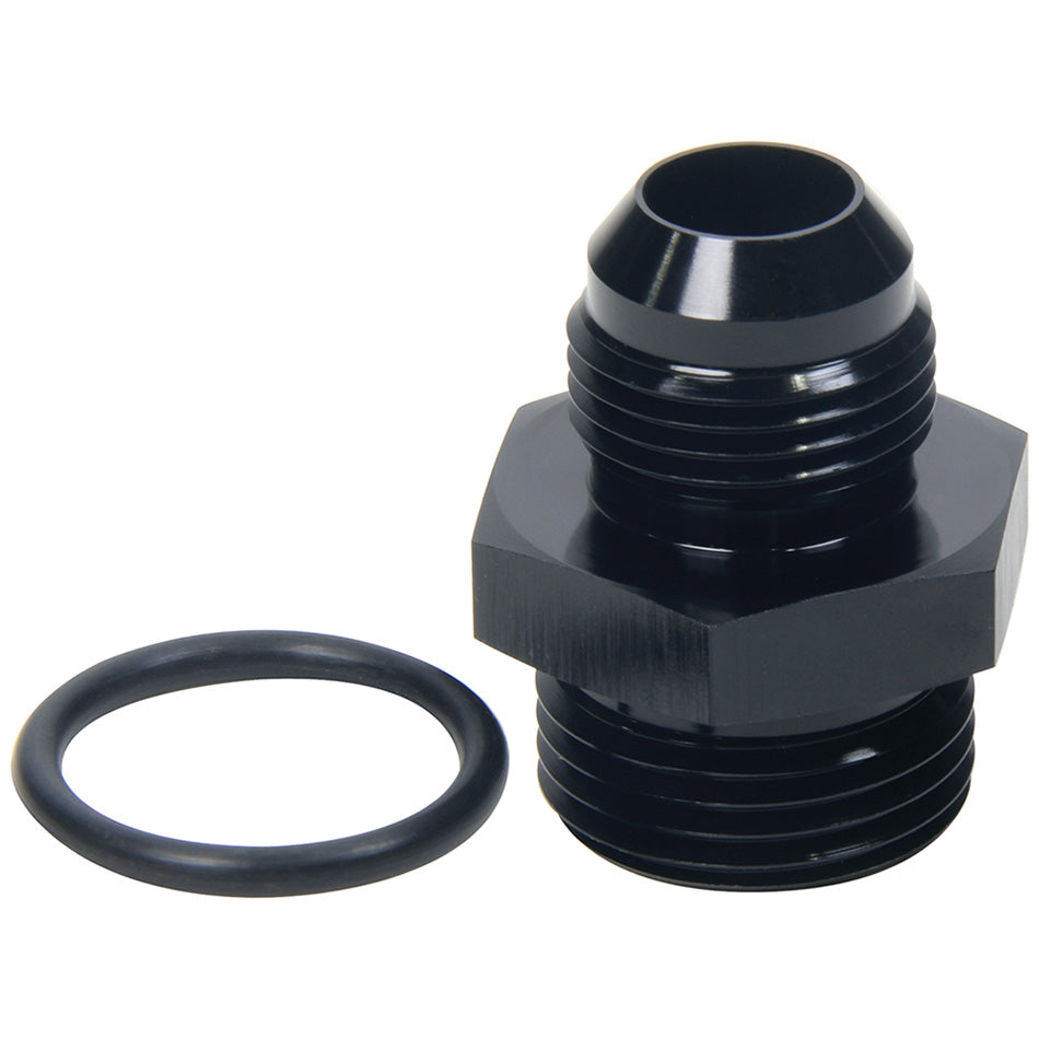 Allstar Performance ALL49843 AN Flare to ORB Adapter 7/8-14 (-10) to -8 Aluminum Black Anodized