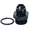 Allstar Performance ALL49849 AN Flare to ORB Adapter 1-1/16-12 to -10, Aluminum Black Anodized