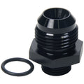 Allstar Performance ALL49852 AN Flare to ORB Adapter 3/4-16 (-8) to -12 Aluminum Black Anodized