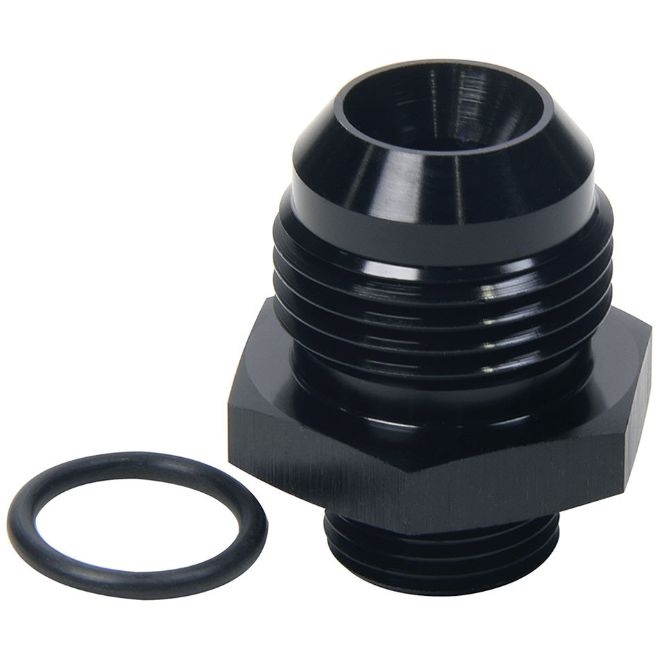 Allstar Performance ALL49852 AN Flare to ORB Adapter 3/4-16 (-8) to -12 Aluminum Black Anodized