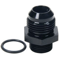 Allstar Performance ALL49853 AN Flare to ORB Adapter 7/8-14 to 12 AN Male Aluminum Black Anodized