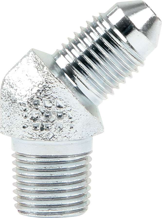 Allstar Performance ALL50010 Adapter Fitting -3 to 1/8 Inch NPT 45 Degree Steel Zinc Oxide