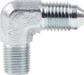 Allstar Performance ALL50019-10 Adapter Fitting 4AN Male to 1/8 Inch NPT Male, 90 Degree, Steel, Zinc Oxide, Set of 10