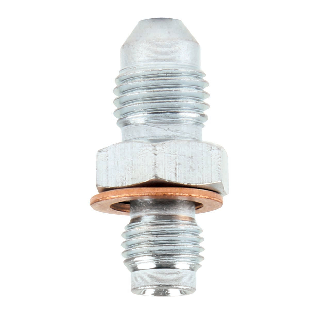Allstar Performance ALL50030 Steel Brake Line Adapter Fitting Set with 4 AN Male to 3/8-24 Inverted Flare Male Ends