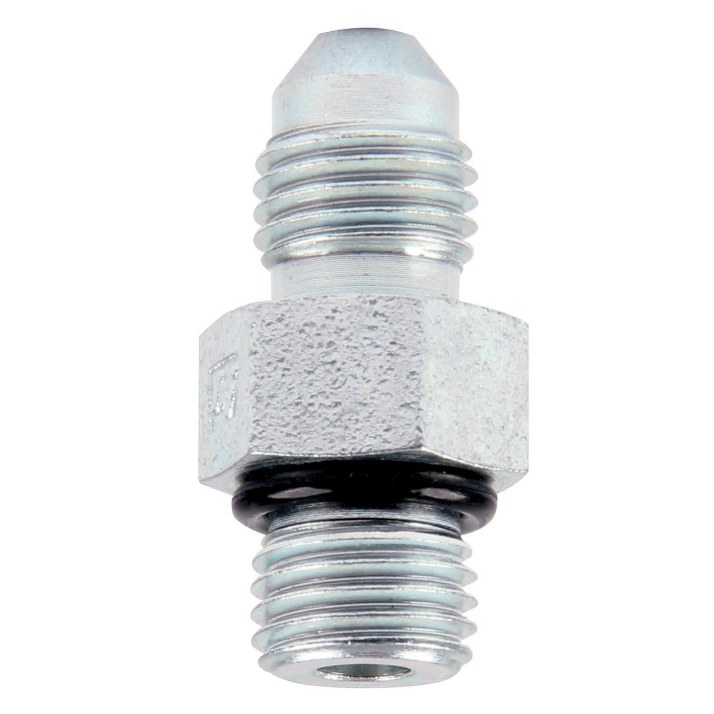 Allstar Performance ALL50032 Adapter Fittings -4 to 7/16-20 2-Pack, Steel, Zinc Oxide Finish