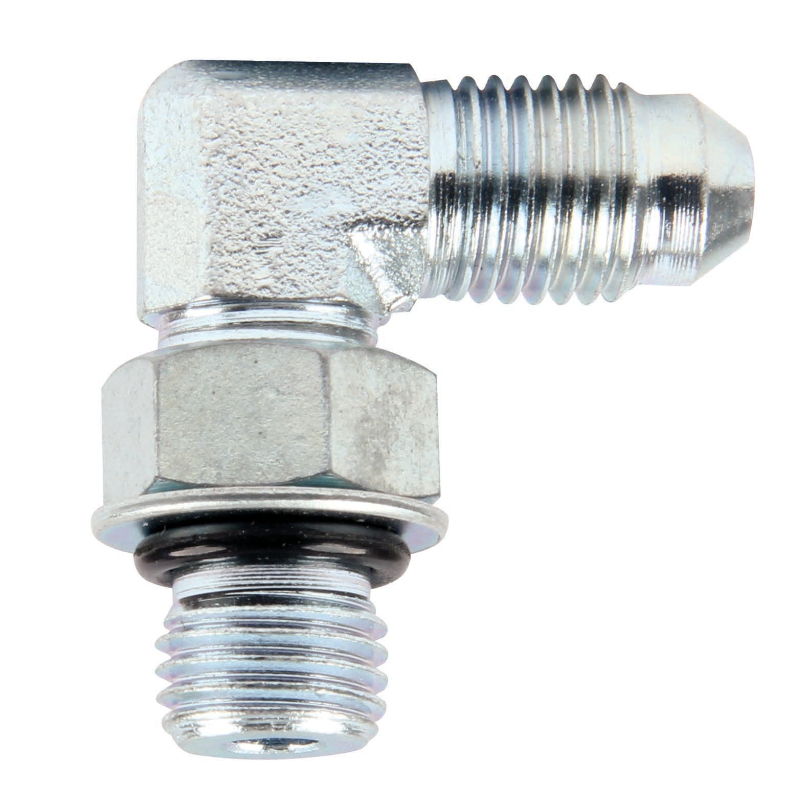 ALLSTAR Performance ALL50035 4 AN Male to 4 AN Male O-Ring 90 Degree Steel Adapter Fittings Pair