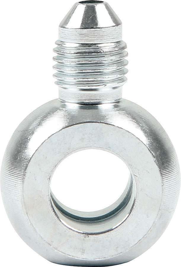 Allstar Performance ALL50067 Banjo Fittings Pair - 3 AN Male to 10mm Steel Banjo Fittings with Zinc Oxide Finish